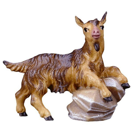 Capretto su pietra in Legno per Presepe – Proporzionata per Figure Umane da 15 cm