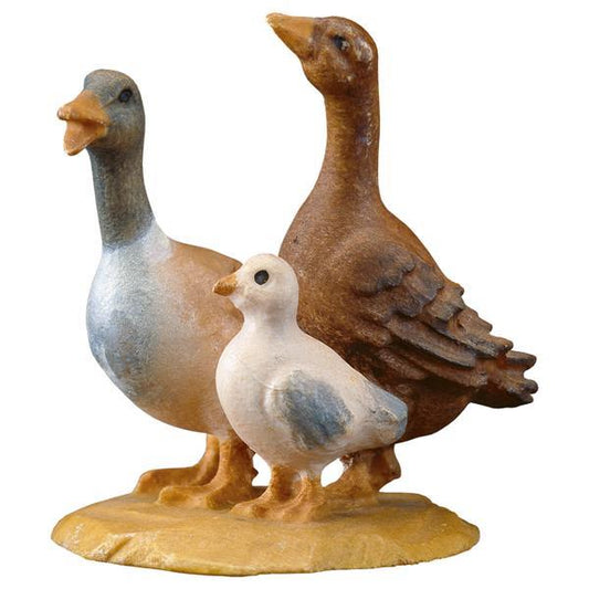Gruppo di anatre in Legno per Presepe – Proporzionata per Figure Umane da 15 cm