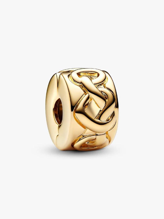 Clip Cuori Intrecciati Pandora Moments in Argento Sterling 925