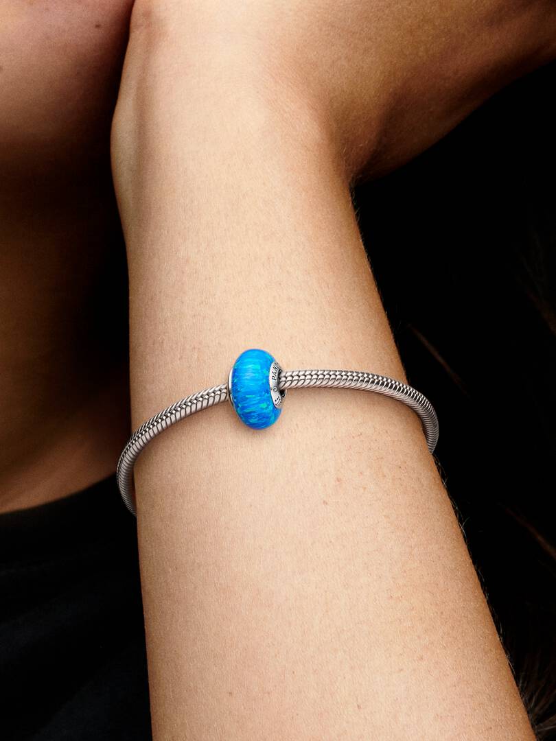 Charm Pandora Opale Oceano Blu Intenso in Argento Sterling 925 da Donna