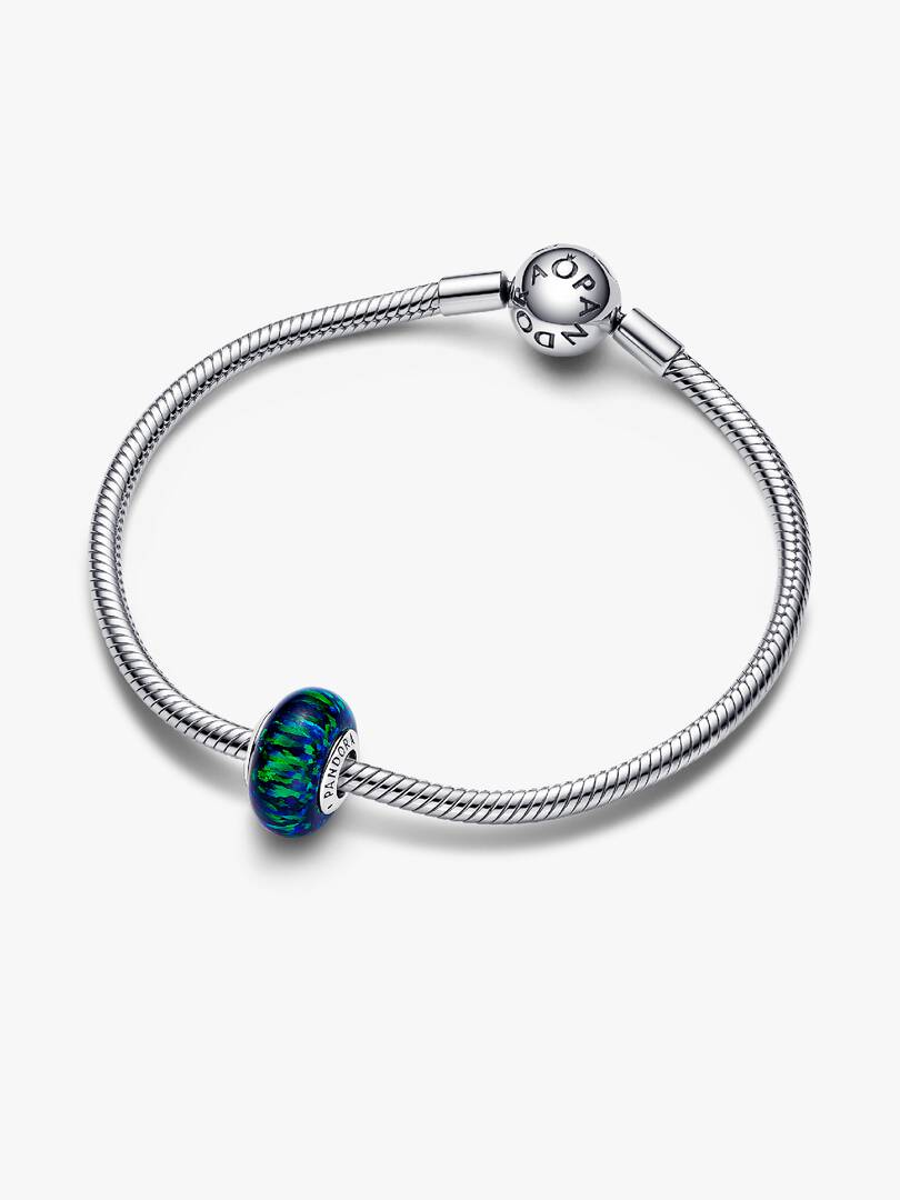 Charm Donna Pandora Opale Verde e Blu in Argento Sterling 925