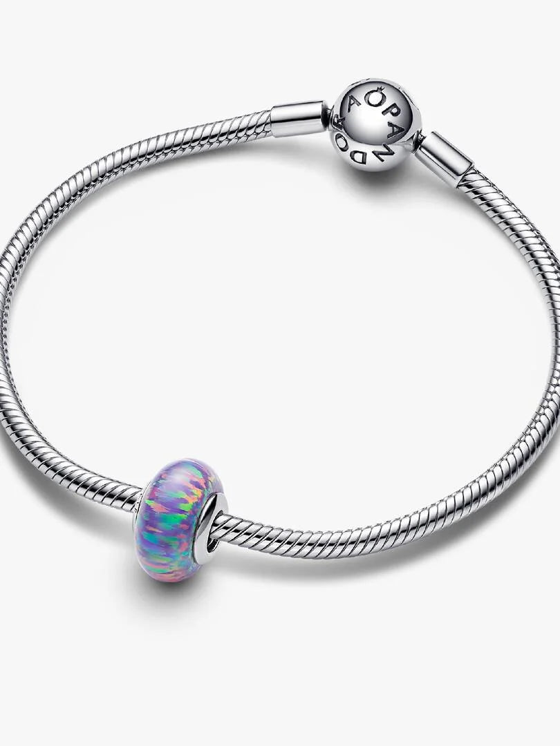 Charm Pandora Opale Glitter Viola in Argento Sterling 925 Donna