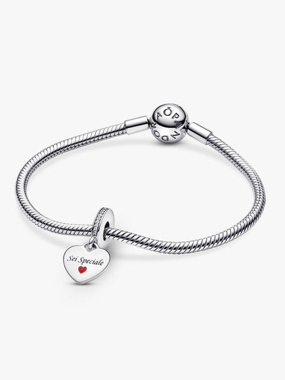 Pendente Pandora Sei Speciale da incidere in Argento Sterling 925 Donna