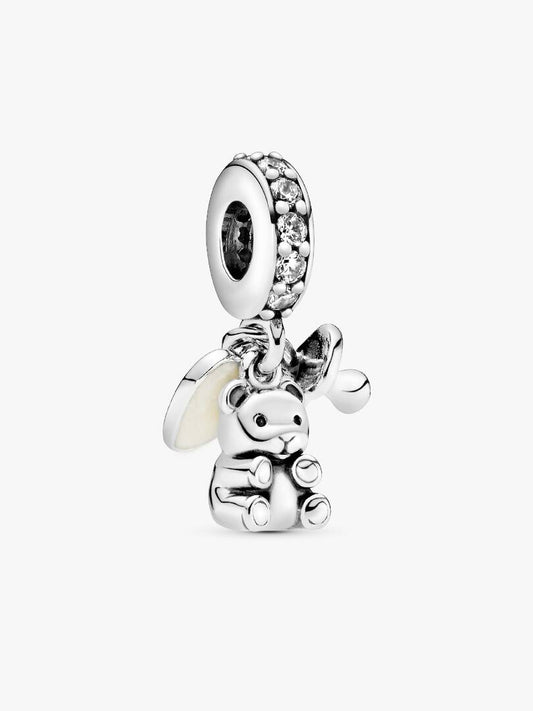 Charm Pendente Orsetto E Ciuccio Pandora In Argento Sterling 925