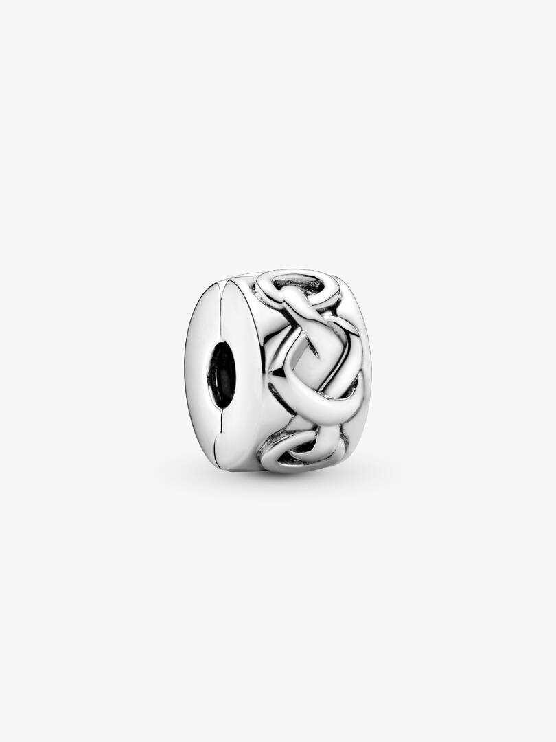 Clip Cuori Intrecciati Pandora Moments in Argento Sterling 925