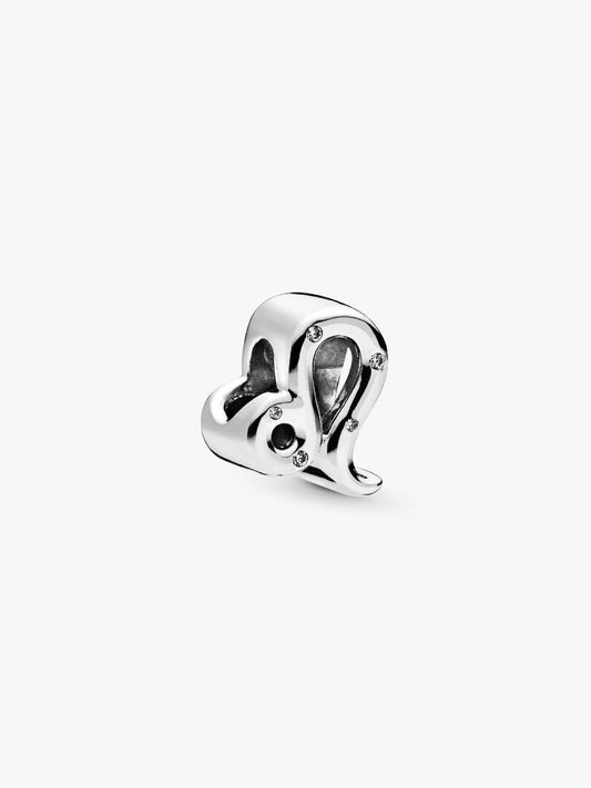 Charm Leone Pandora in argento sterling con zirconia