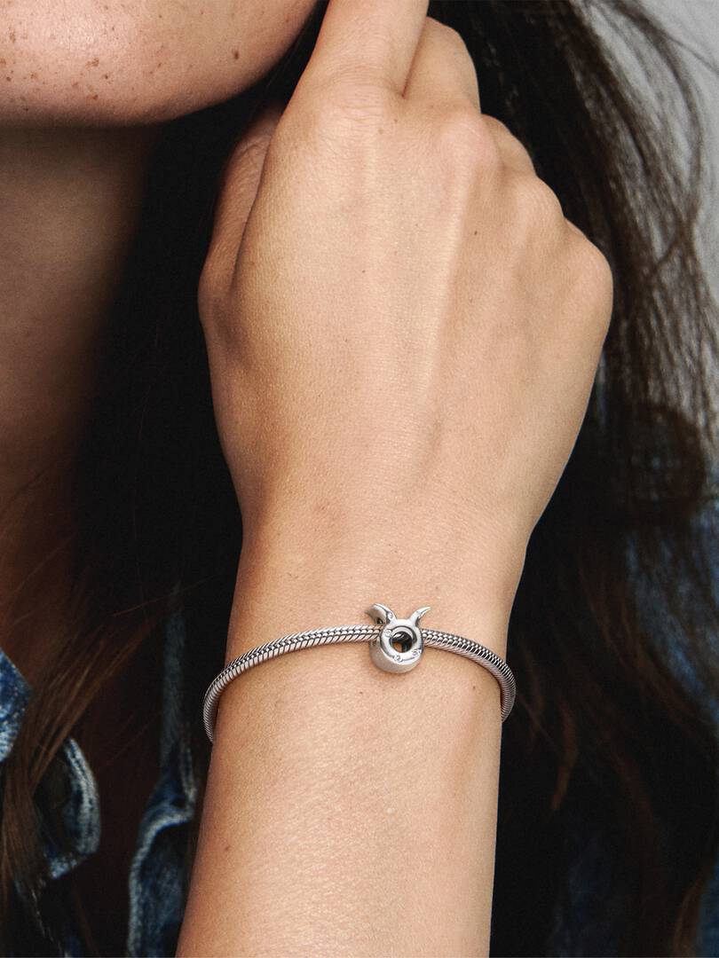 Charm zodiacale Toro Pandora in Argento Sterling 925