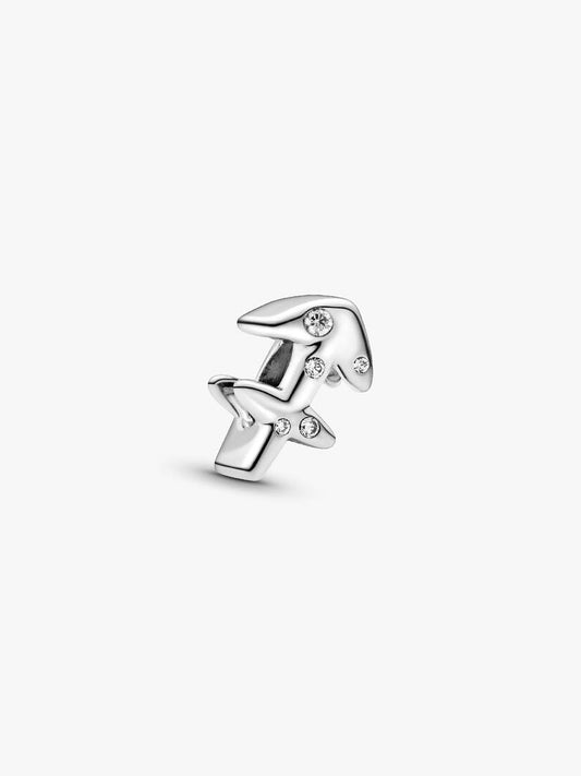 Charm Sagittario Pandora in argento sterling e zirconi