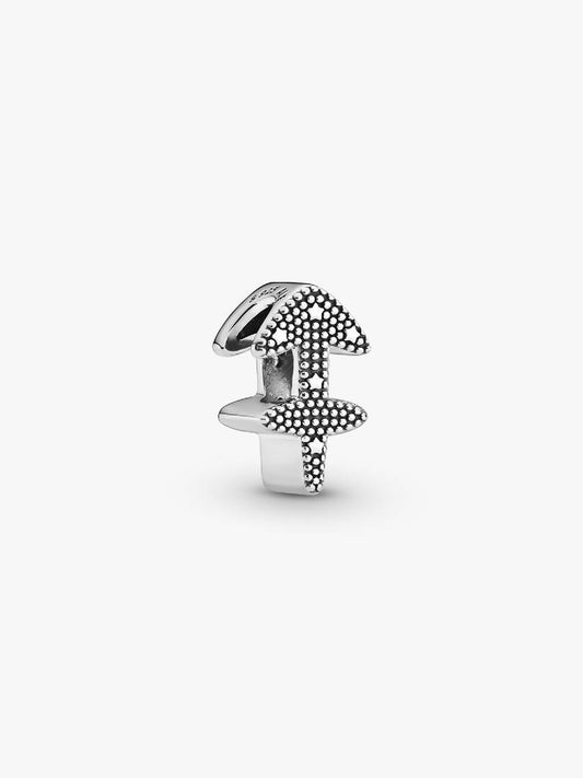 Charm Sagittario Pandora in argento sterling e zirconi