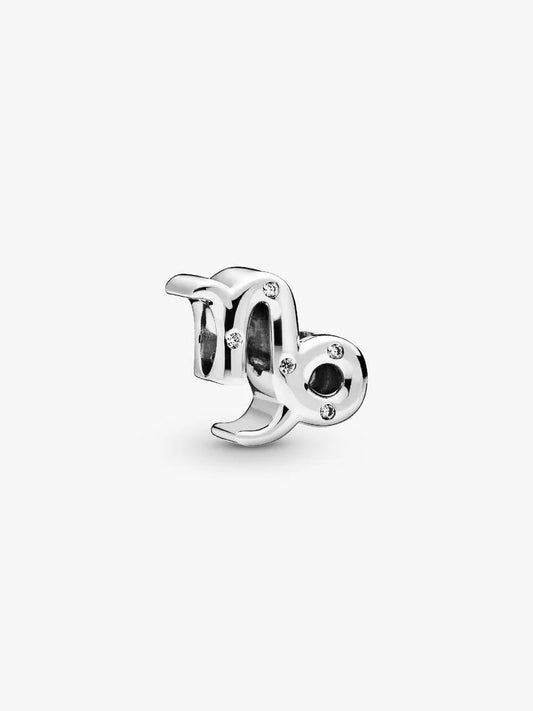 Charm Capricorno Pandora in argento sterling e zirconi