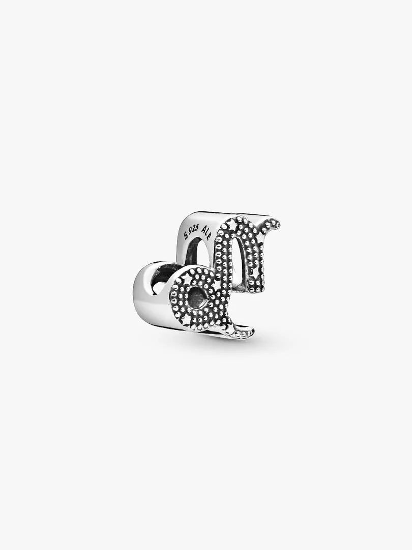 Charm Capricorno Pandora in argento sterling e zirconi
