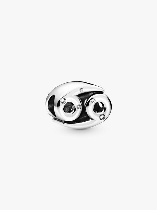 Charm Cancro Pandora in argento sterling con zirconia cubica