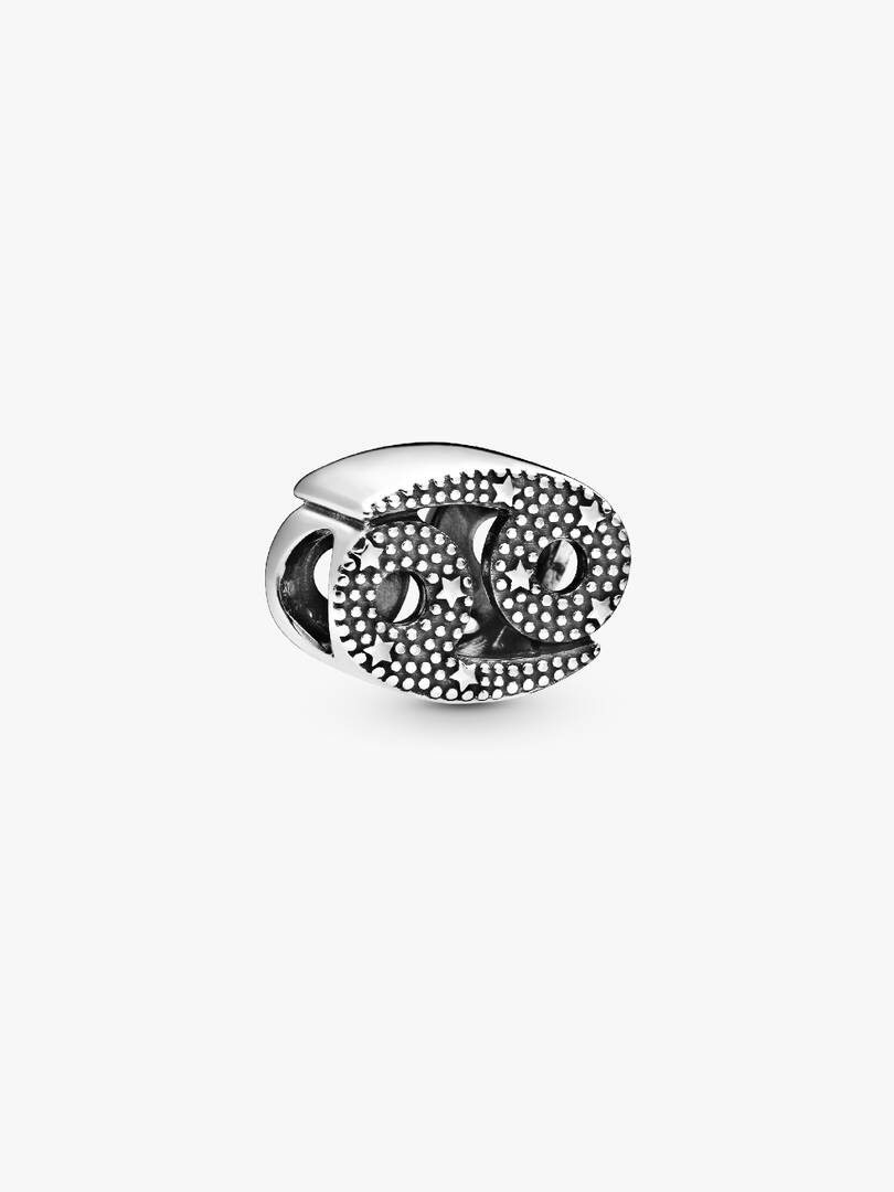 Charm Cancro Pandora in argento sterling con zirconia cubica