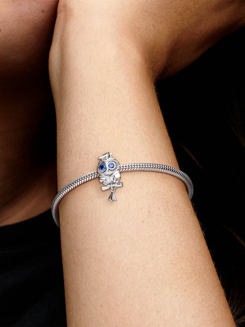 Charm Pandora Gufo Laureato in Argento Sterling 925 Donna