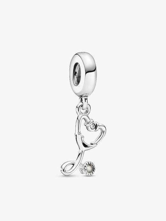 Charm Pandora Stetoscopio Cuore Argento Sterling 925 Donna