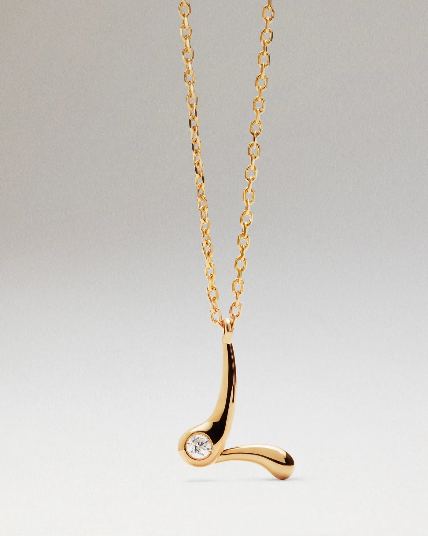 Collana Pdpaola Con Ciondolo In Argento 925 Con Iniziale Placcato Oro 18k O Rodio