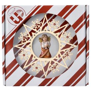 Angelo Cuore con colomba Stella Cristallo Crystal con box regalo