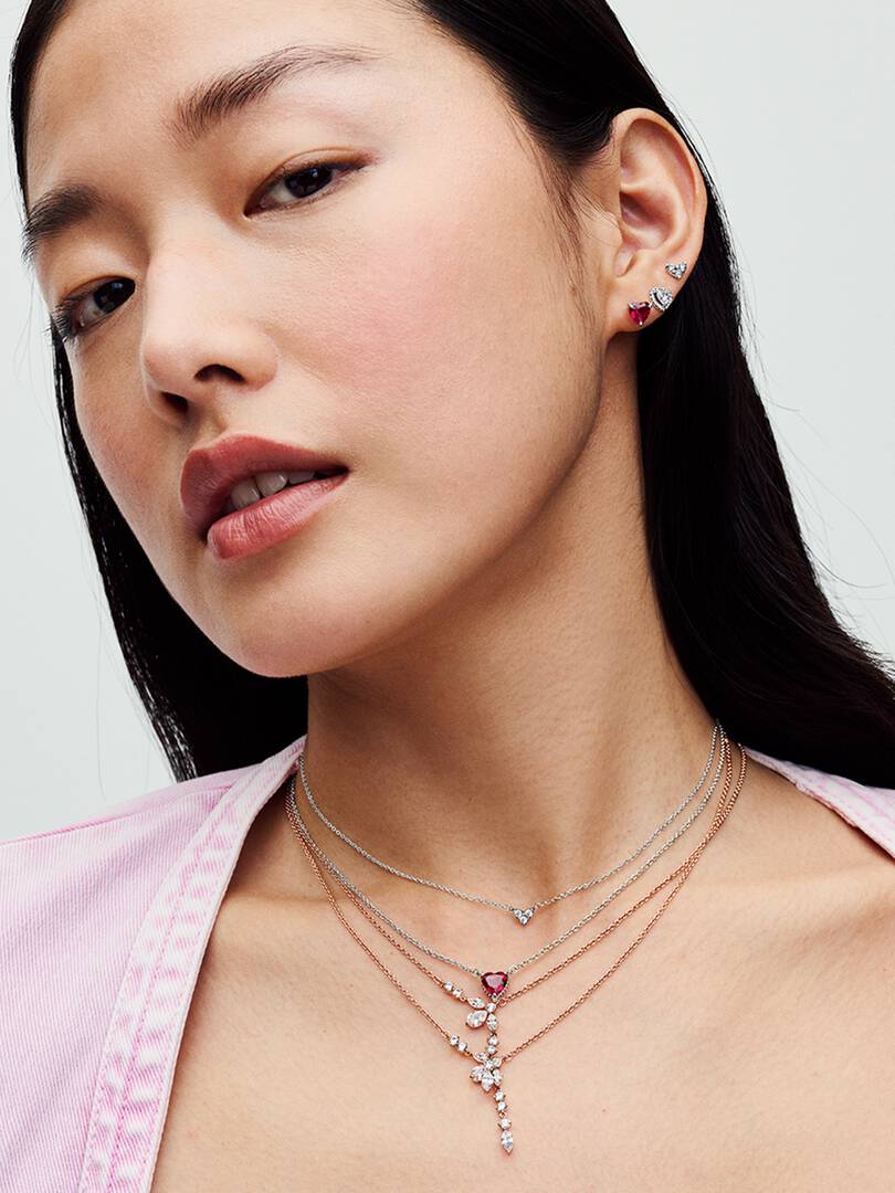 Orecchini a lobo Cuore in argento sterling Pandora
