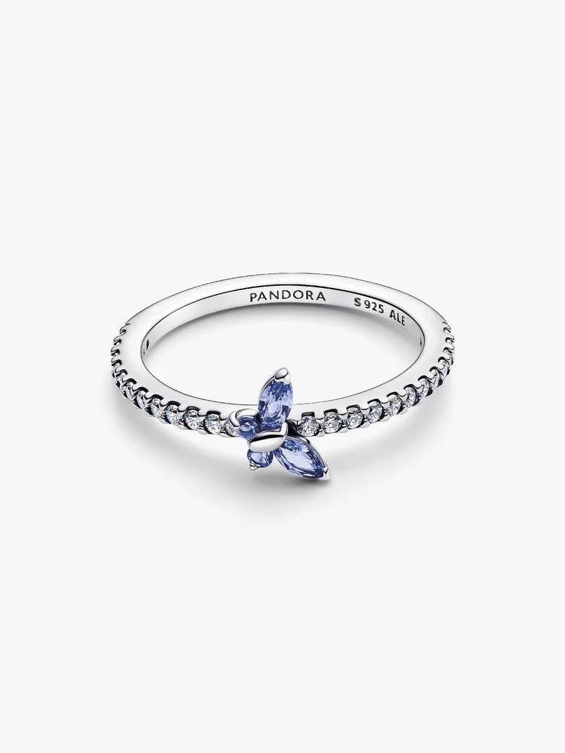 Pandora - Anelli Pandora Farfalla Luminosa Blu in Argento Sterling 925 - Nazareno Bancone Gioielli