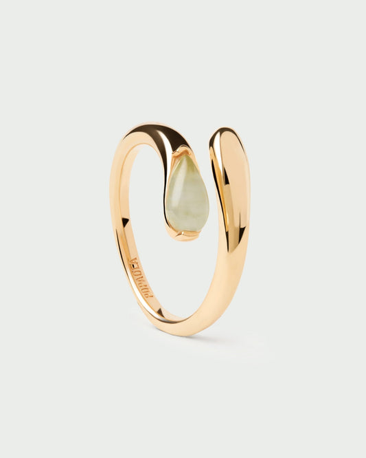 Pdpaola - Anello Donna PDPAOLA Kalia con Prehnite - Nazareno Bancone Gioielli