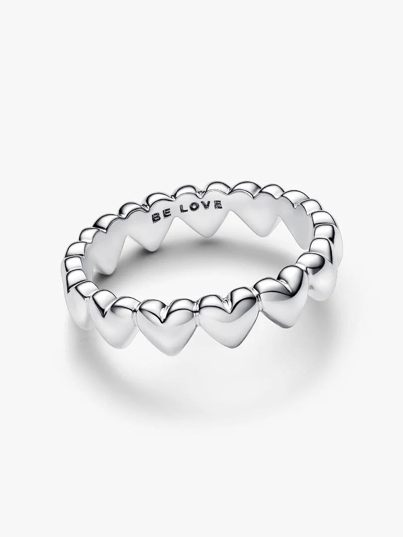 Pandora - Anello Pandora Be Love Fascia a Cuori Argento Sterling 925 - Nazareno Bancone Gioielli
