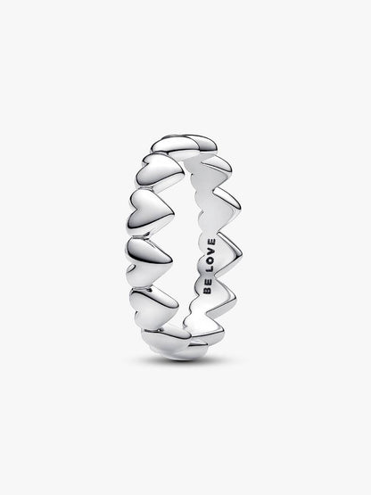 Pandora - Anello Pandora Be Love Fascia a Cuori Argento Sterling 925 - Nazareno Bancone Gioielli
