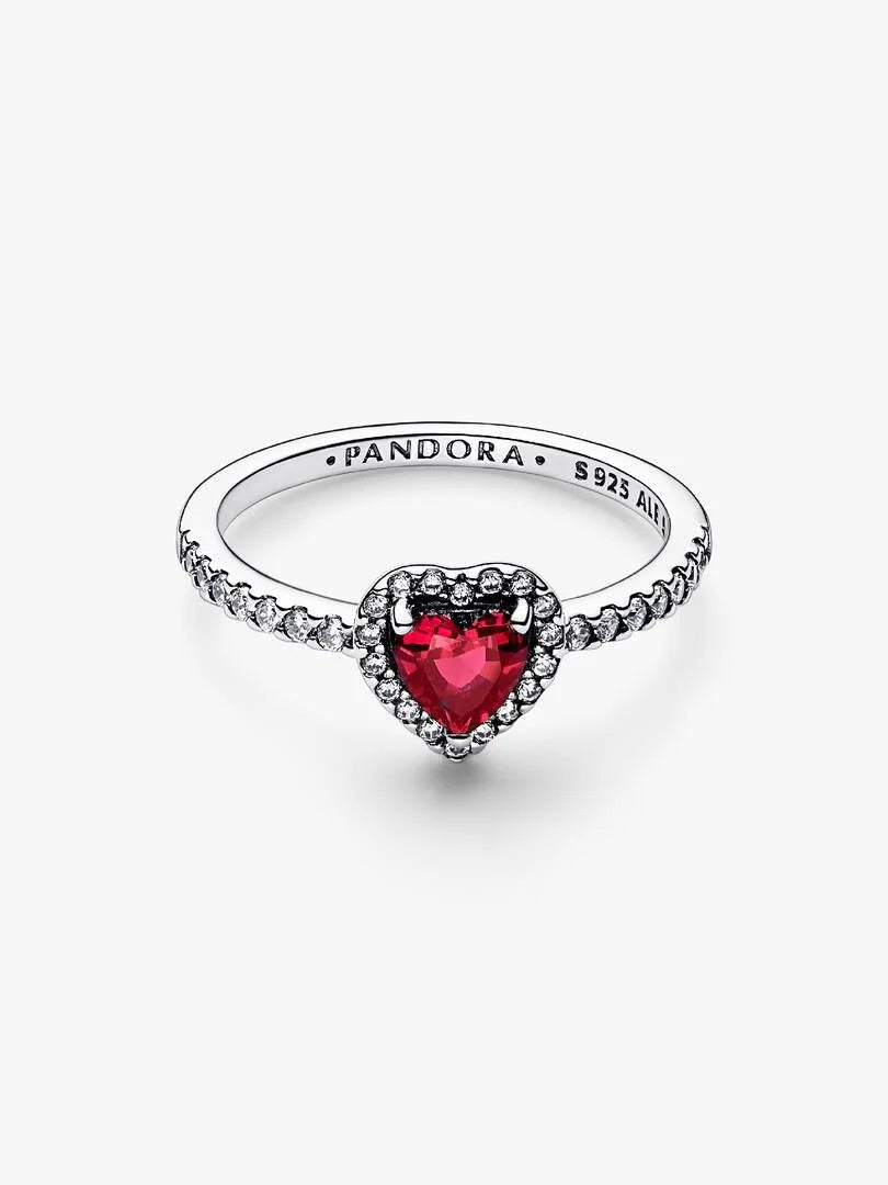 Pandora - Anello Pandora Cuore Rosso in Argento Sterling 925 - Nazareno Bancone Gioielli