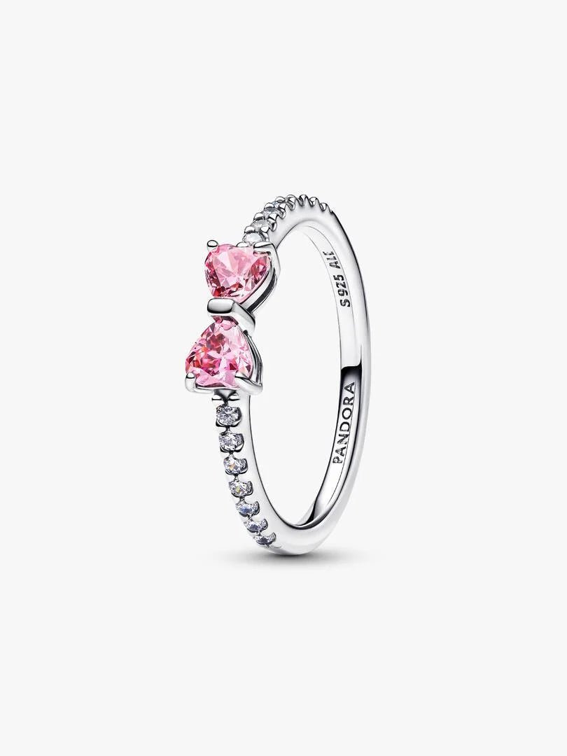 Pandora - Anello Pandora Fiocco Luminoso Rosa Argento 925 - Nazareno Bancone Gioielli