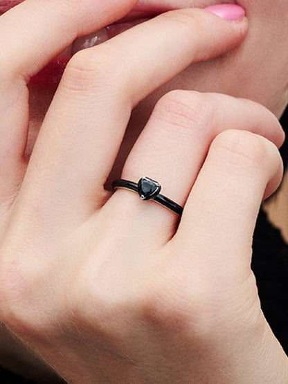 Pandora - Anello Pandora ME Black Chakra Heart in Argento Sterling 925 - Nazareno Bancone Gioielli