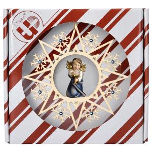 ULPE Wood Art - Angelo Cuore con calice Stella Cristallo Crystal con box regalo - Nazareno Bancone Gioielli
