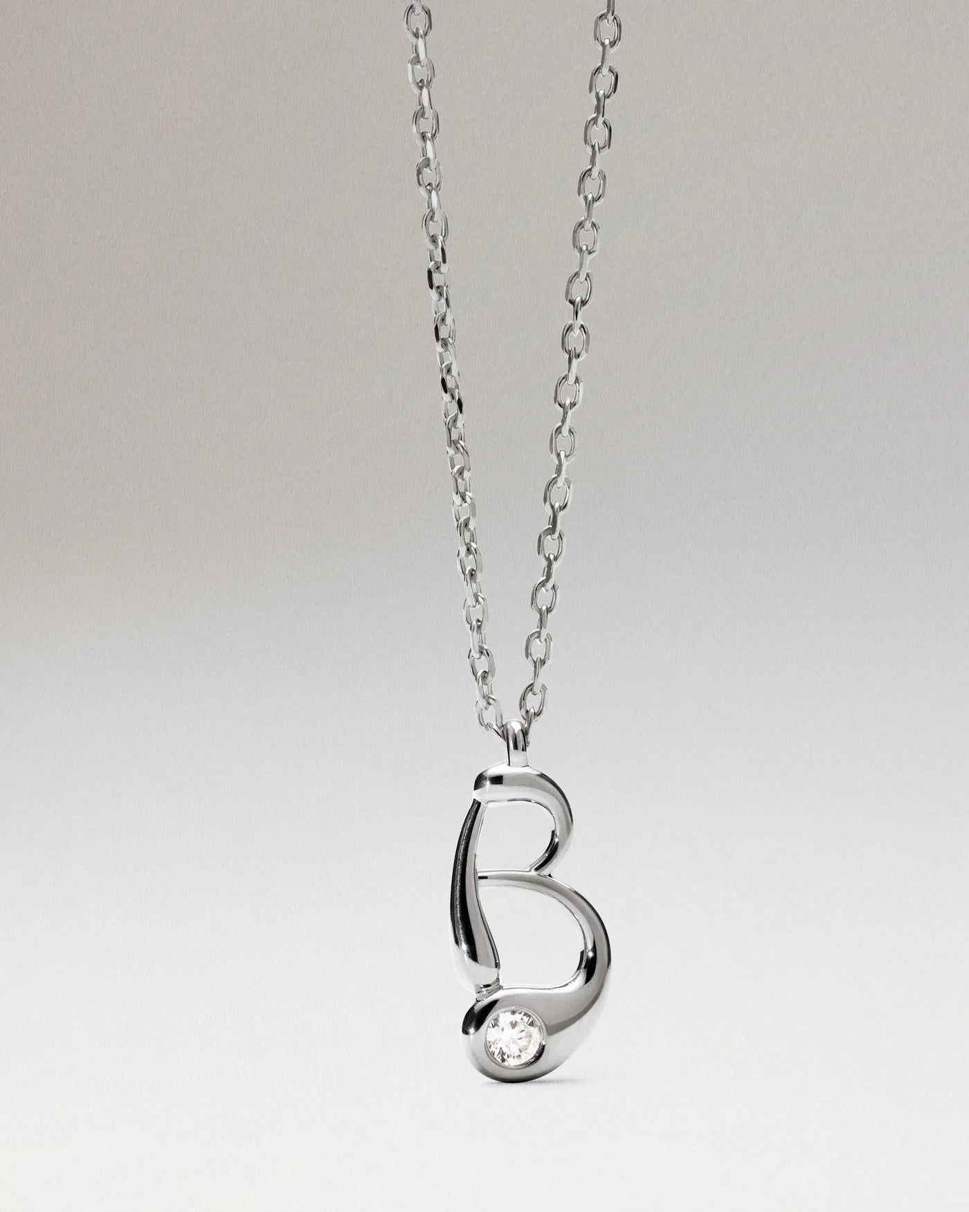 Collana Pdpaola Con Ciondolo In Argento 925 Con Iniziale Placcato Oro 18k O Rodio