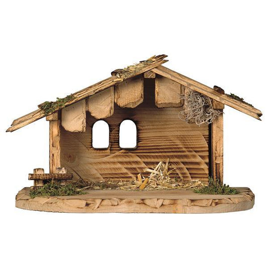 ULPE Wood Art - Capanna in Legno Dolomiti per Presepe – Proporzionata per Figure Umane da 15 cm - Nazareno Bancone Gioielli