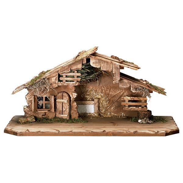 ULPE Wood Art - Capanna in Legno per Presepe – Proporzionata per Figure Umane da 15 cm - Nazareno Bancone Gioielli