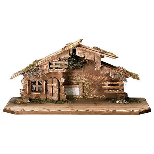 ULPE Wood Art - Capanna in Legno per Presepe – Proporzionata per Figure Umane da 15 cm - Nazareno Bancone Gioielli