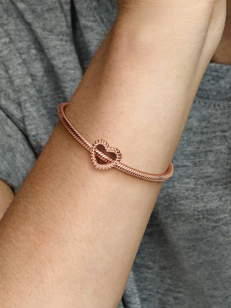 Pandora - Charm Cuore di Sfere Pandora in Oro Rosa Donna - Nazareno Bancone Gioielli