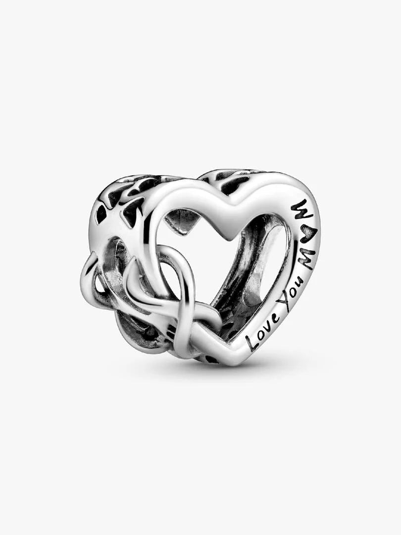 Pandora - Charm Pandora Cuore Infinito "Ti Amo Mamma" Donna - Nazareno Bancone Gioielli