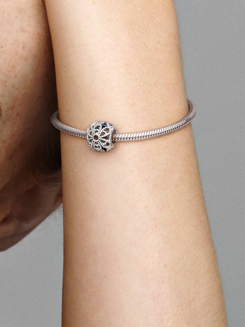 Pandora - Charm Pandora Fiori Openwork In Argento Sterling 925 Donna - Nazareno Bancone Gioielli