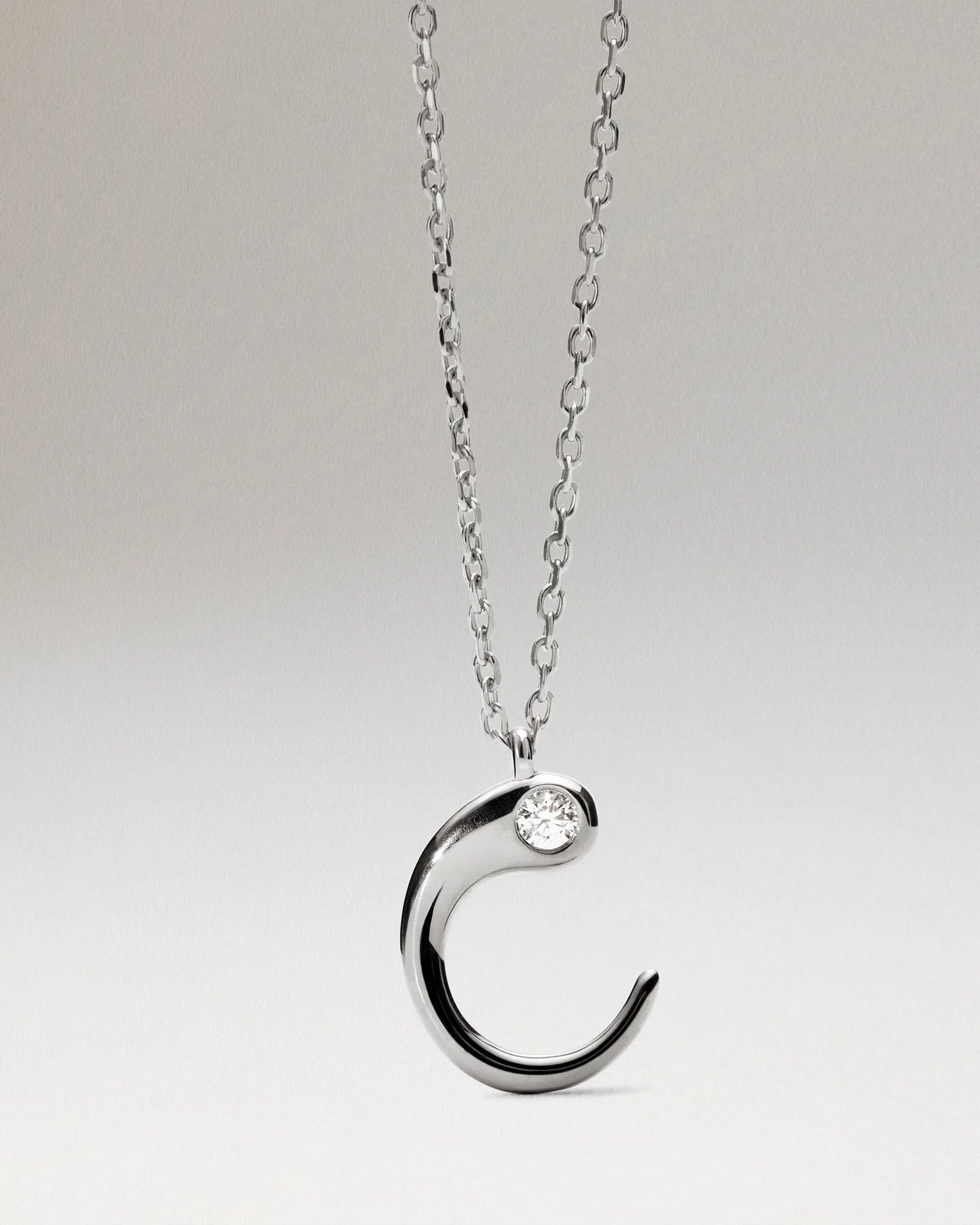 PDPAOLA - Collana Pdpaola Con Ciondolo In Argento 925 Con Iniziale Placcato Oro 18k O Rodio - Nazareno Bancone Gioielli