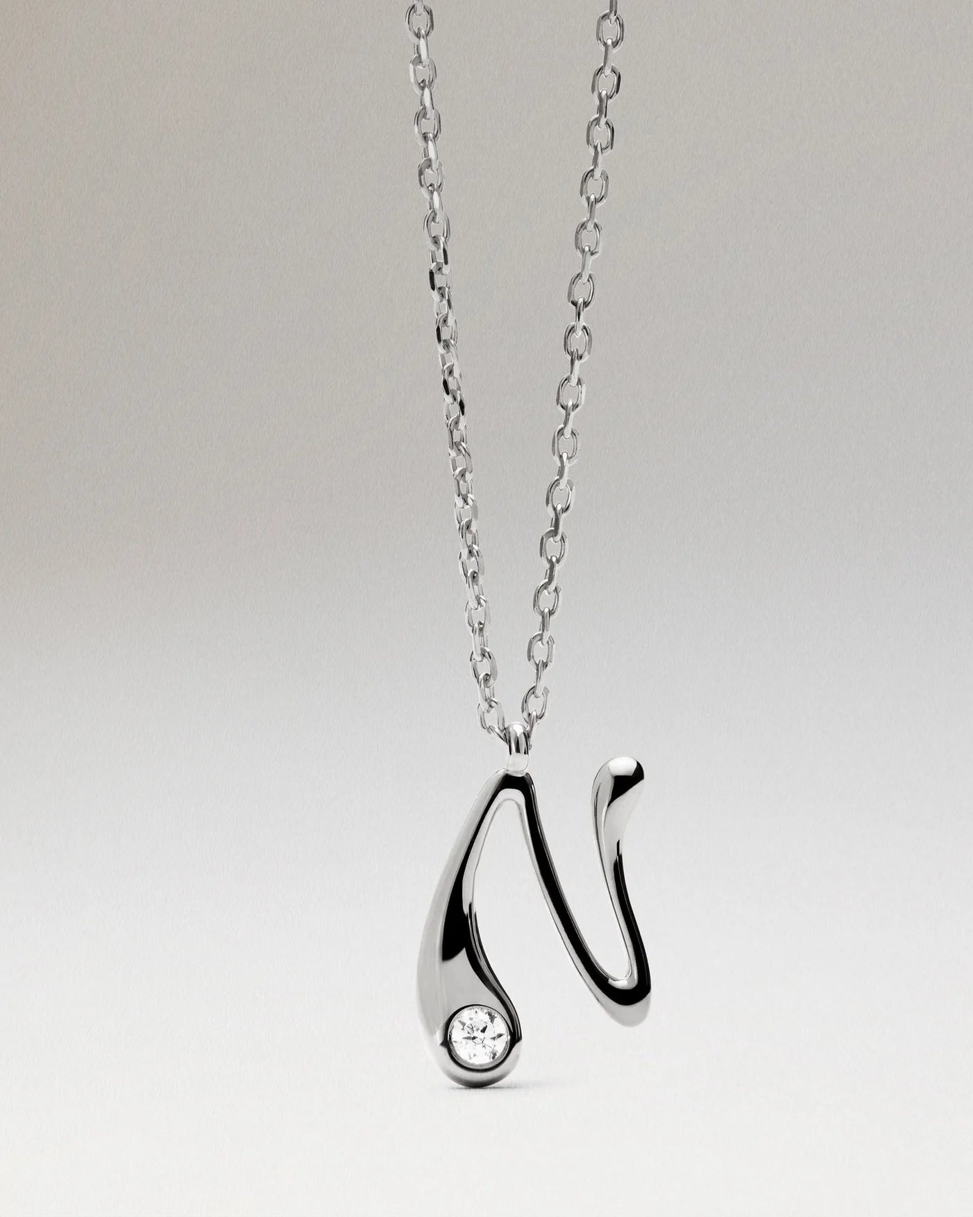 PDPAOLA - Collana Pdpaola Con Ciondolo In Argento 925 Con Iniziale Placcato Oro 18k O Rodio - Nazareno Bancone Gioielli