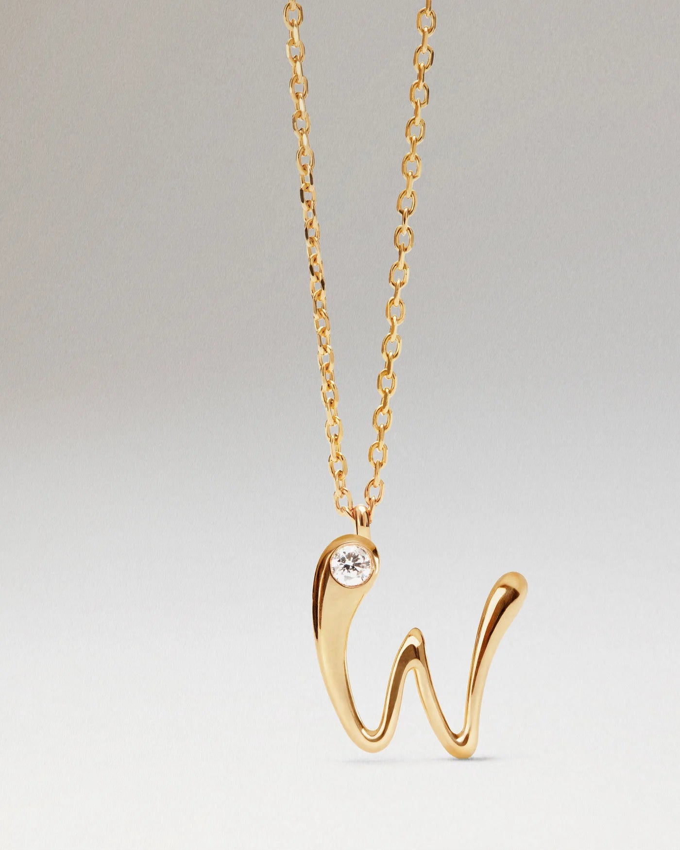 PDPAOLA - Collana Pdpaola Con Ciondolo In Argento 925 Con Iniziale Placcato Oro 18k O Rodio - Nazareno Bancone Gioielli