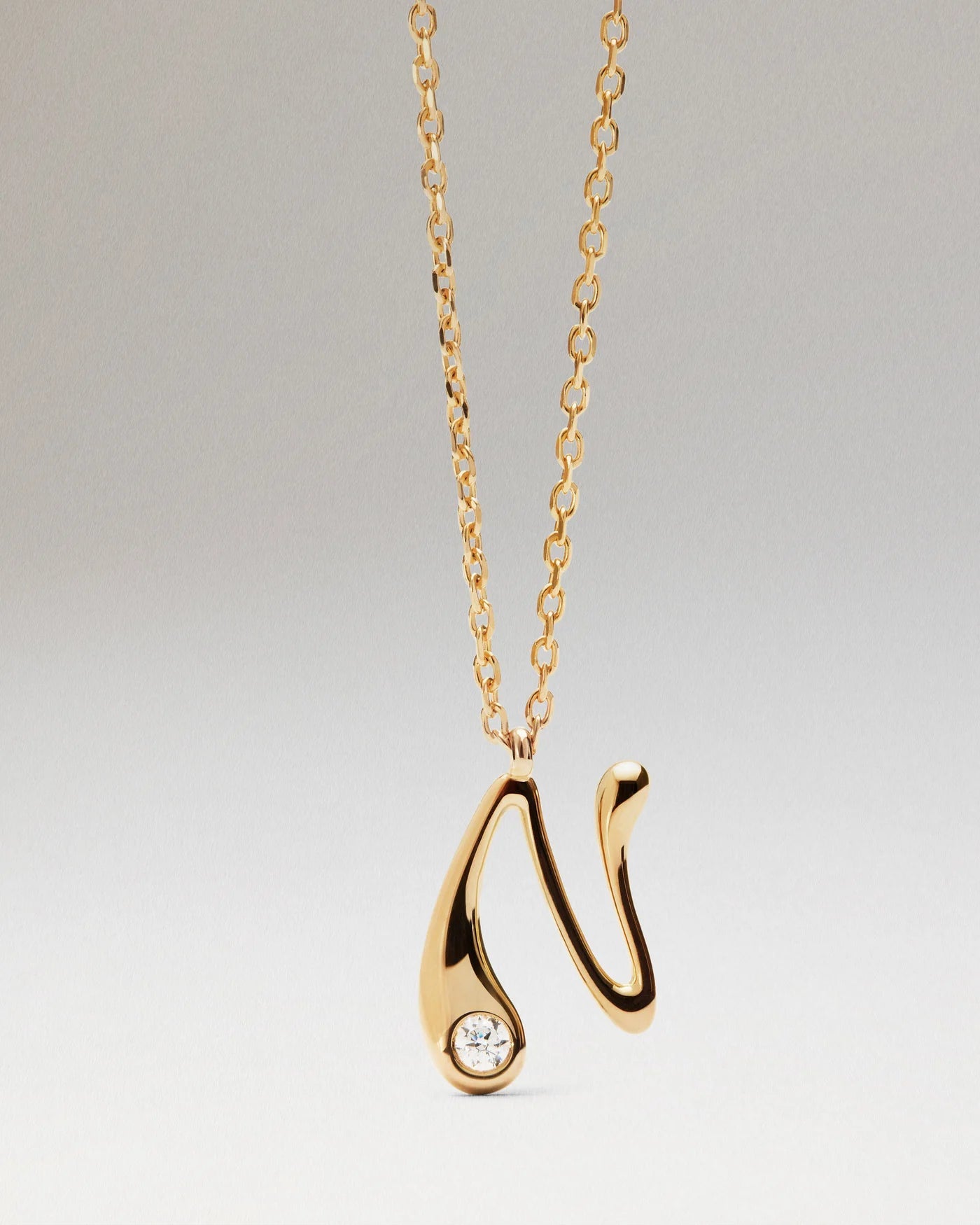 PDPAOLA - Collana Pdpaola Con Ciondolo In Argento 925 Con Iniziale Placcato Oro 18k O Rodio - Nazareno Bancone Gioielli