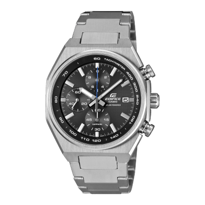 Edifice - Cronografo Solare Casio Edifice EFS-S660D-1A 38,3 mm In Acciaio Quadrante Nero - Nazareno Bancone Gioielli