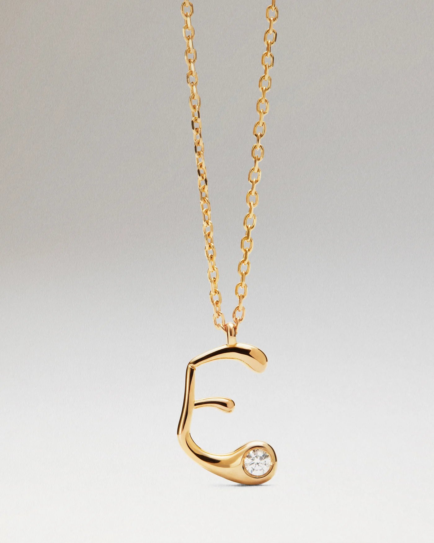 Collana Pdpaola Con Ciondolo In Argento 925 Con Iniziale Placcato Oro 18k O Rodio