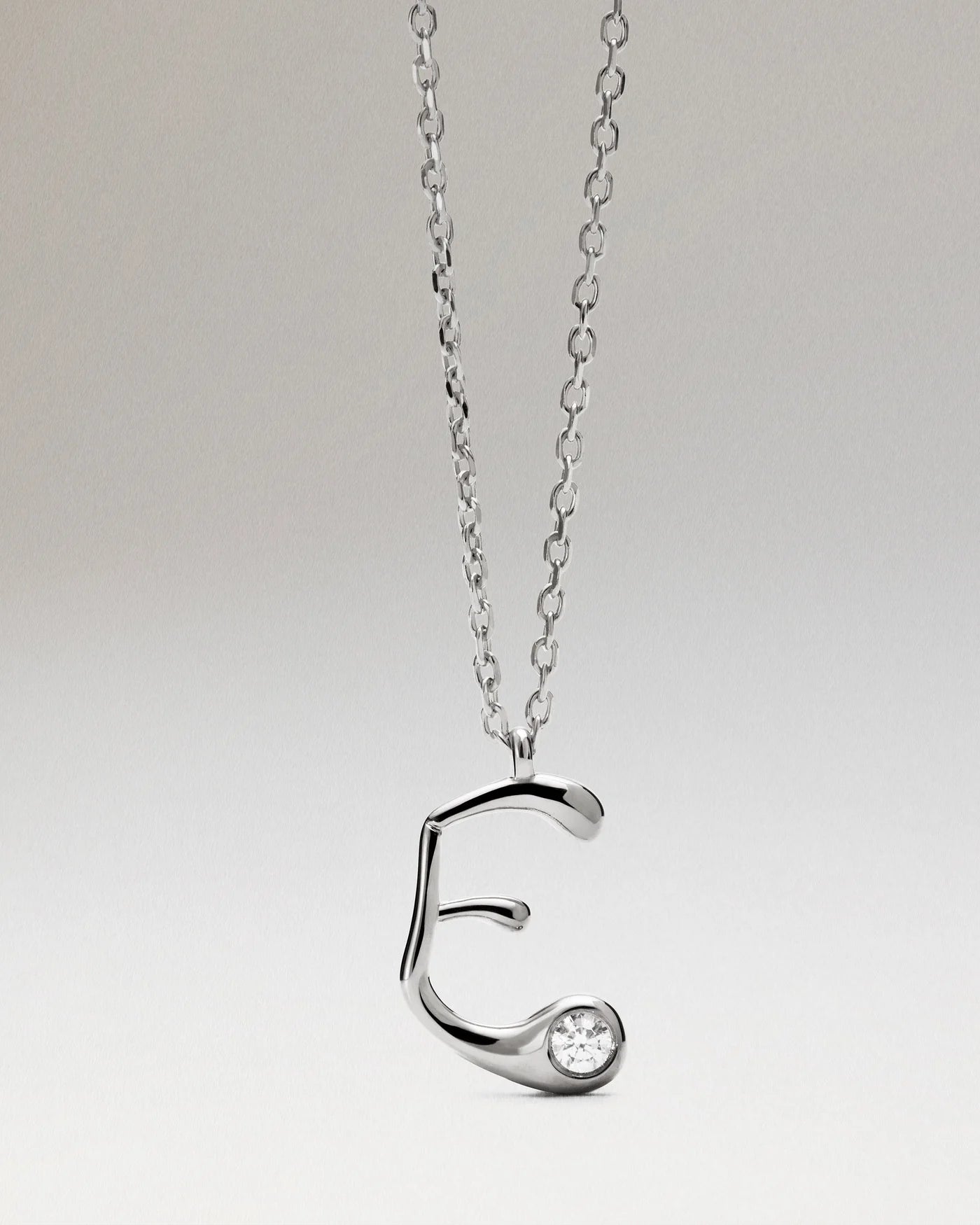 Collana Pdpaola Con Ciondolo In Argento 925 Con Iniziale Placcato Oro 18k O Rodio