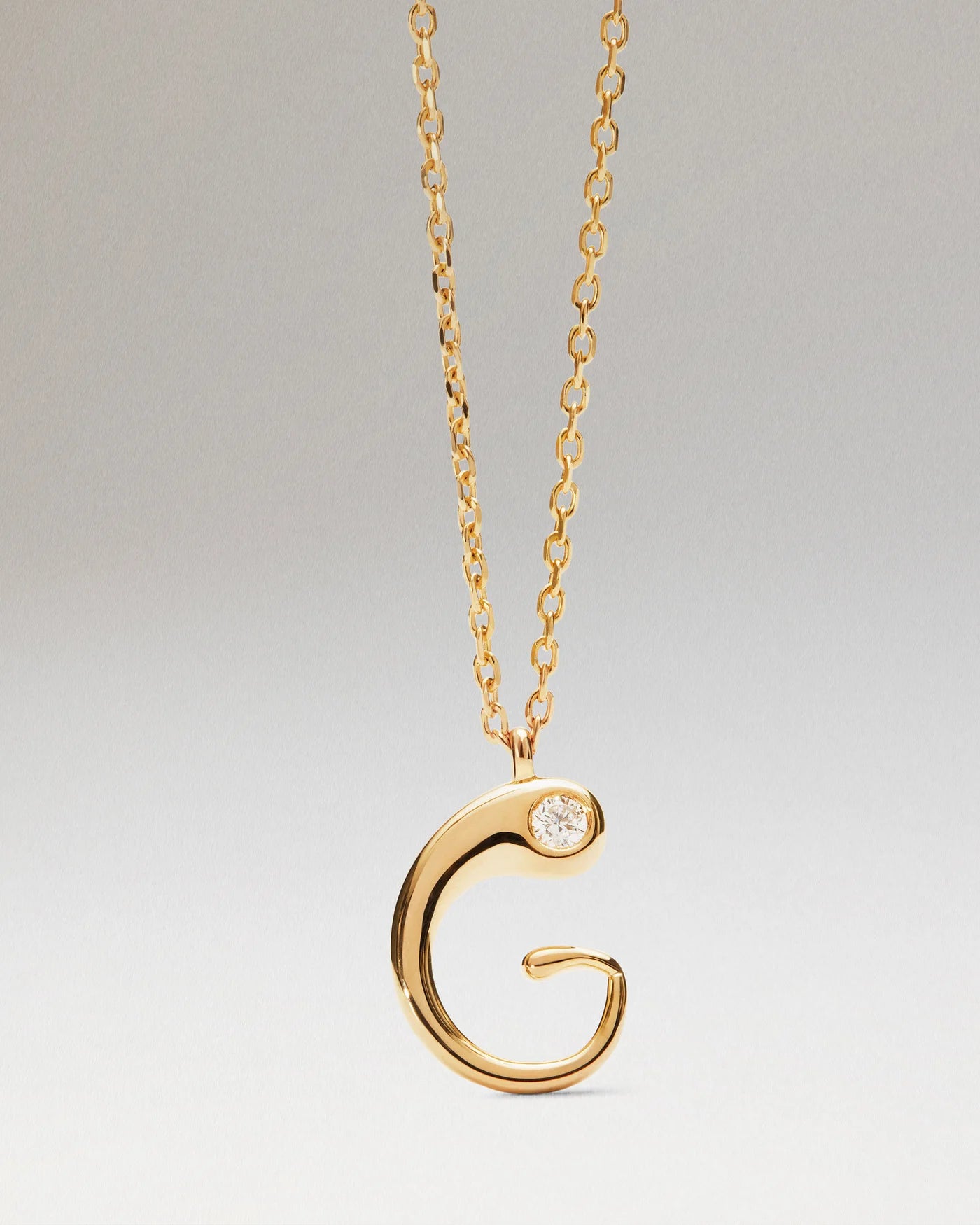 Collana Pdpaola Con Ciondolo In Argento 925 Con Iniziale Placcato Oro 18k O Rodio
