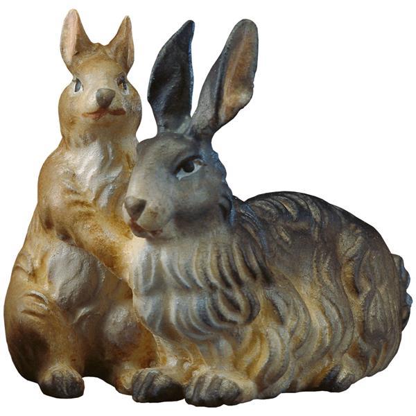 ULPE Wood Art - Gruppo di conigli in Legno per Presepe – Proporzionata per Figure Umane da 15 cm - Nazareno Bancone Gioielli
