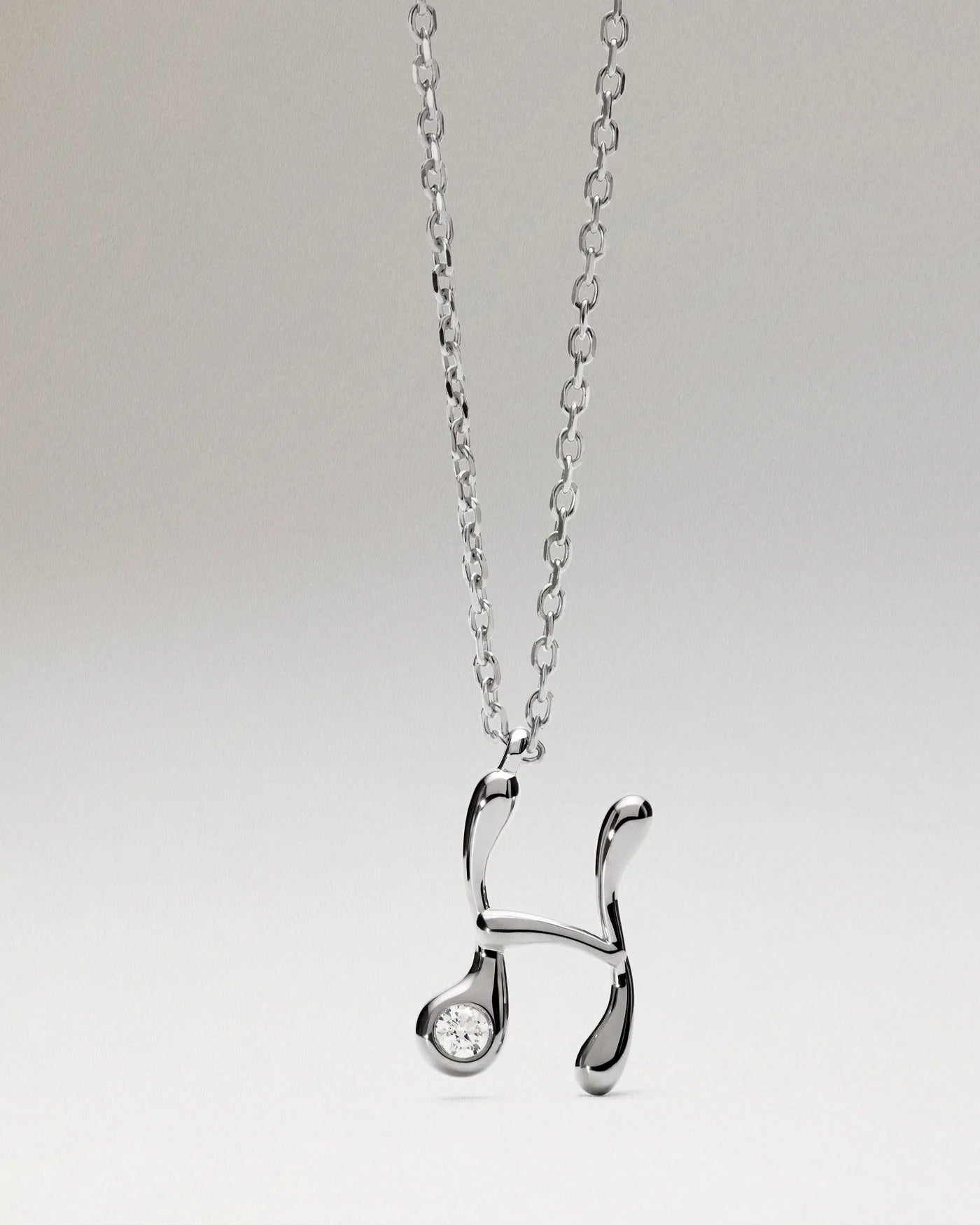 Collana Pdpaola Con Ciondolo In Argento 925 Con Iniziale Placcato Oro 18k O Rodio