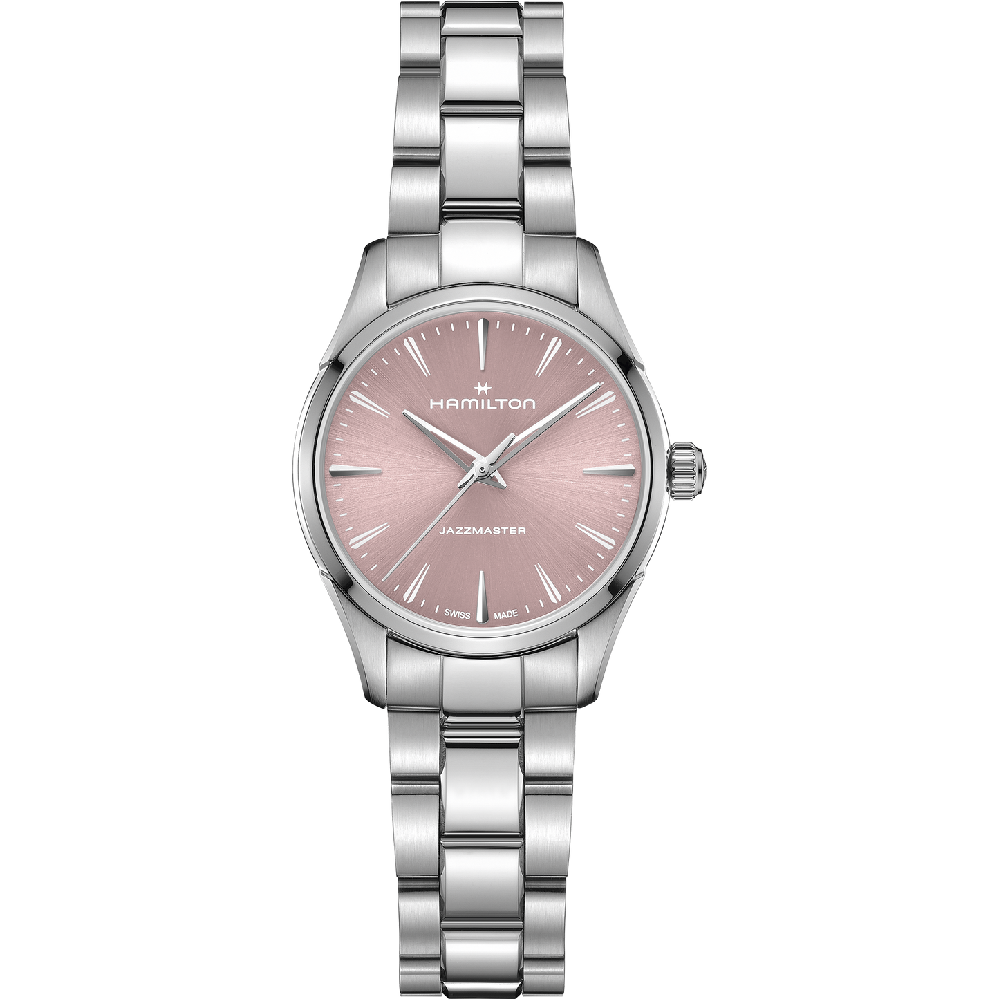 Orologio Uomo Hamilton 32mm In Acciaio Quadrante Rosa Cipria