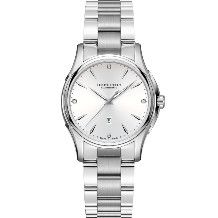 Orologio Analogico Hamilton In Acciaio Quadrante Argento