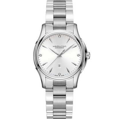 Orologio Analogico Hamilton In Acciaio Quadrante Argento